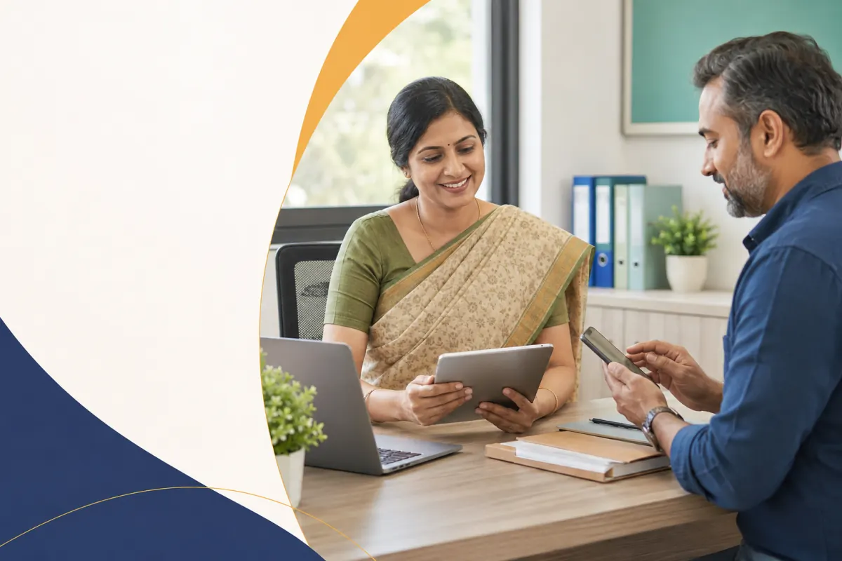 School finance administrator managing a clear fee collection process